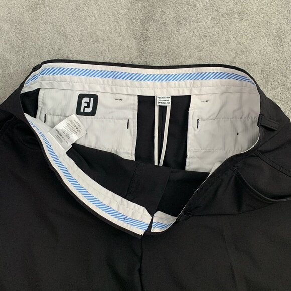 FootJoy Pants Men 40x28 Pro Tour Performance Golf Pants Black Stretch Casual - Picture 9 of 15